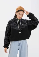 Куртка Reebok Classic. Цвет: черный. Сезон: Осень-зима 2020/2021.