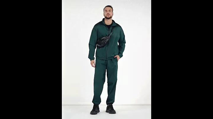 Green Solid Track Suit