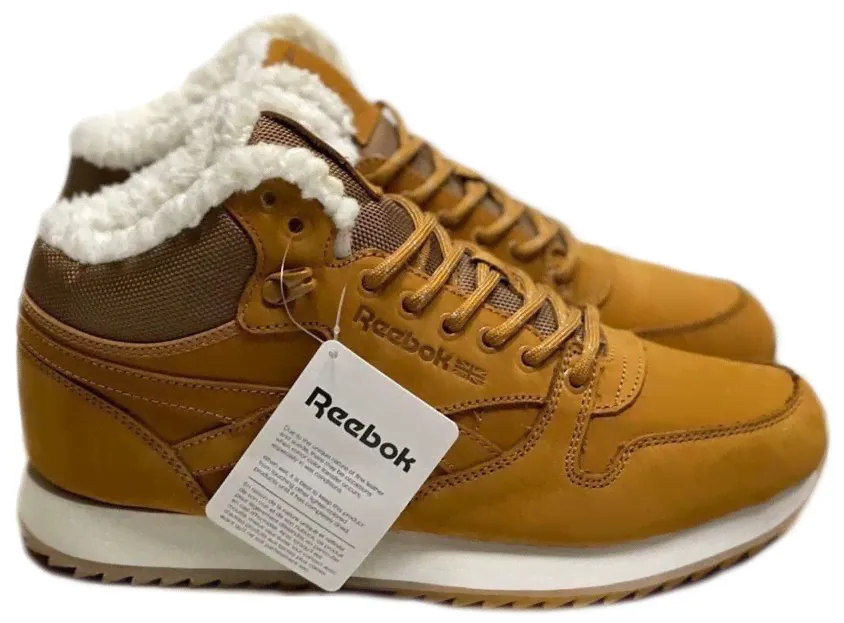 Reebok Classic, бежевый, нубук, мужские, зимние