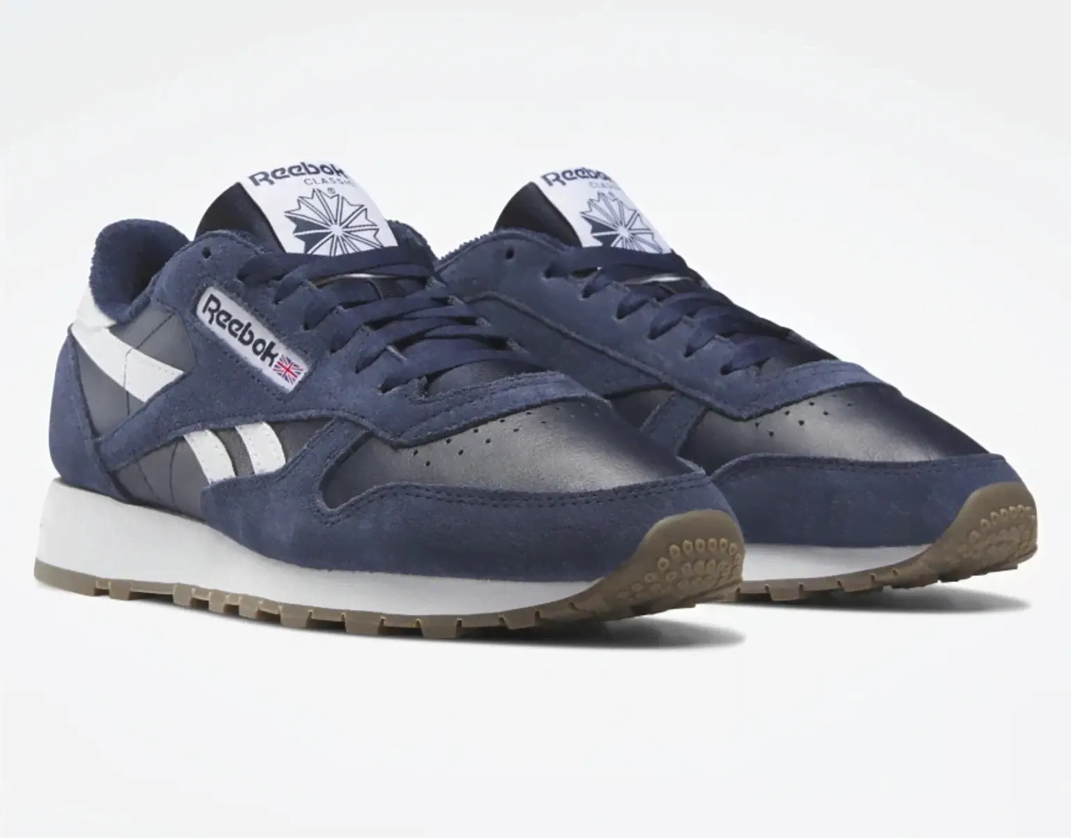Кроссовки Reebok Classic Leather vector navy/vector navy/ftwr white-0