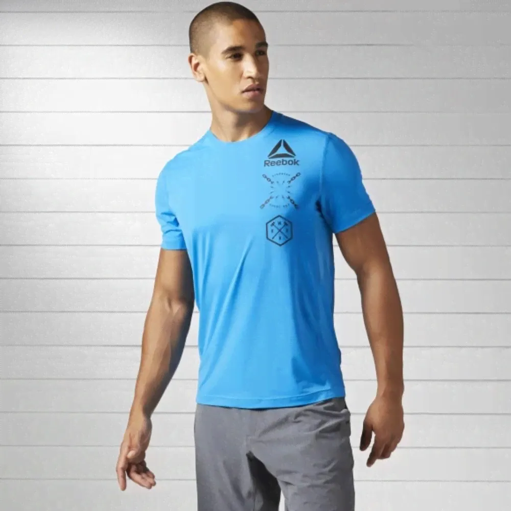 Удобная мужская футболка Reebok Actvchl Grphic Top-0