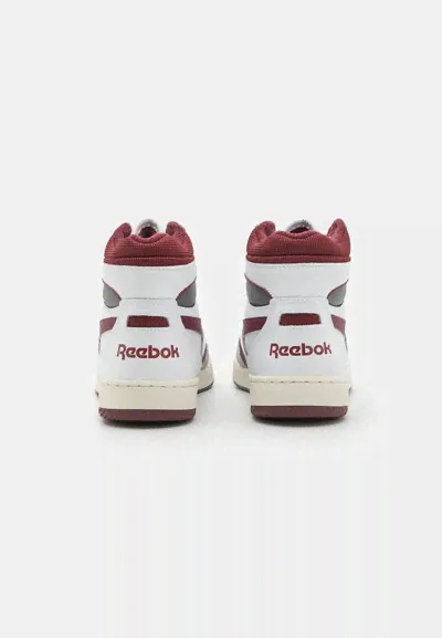 Кроссовки Reebok Bb 4000 Ii Mid Unisex, обувь белый / классический темно-бордовый re015o0ky-a13 | footwear white/classic maroon/pure grey (белый, lpn23211839)-4