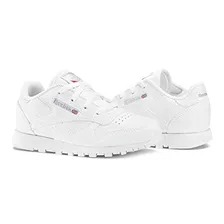 Тапочки и чешки Reebok Jungen Classic Leather Fitnessschuhe - Weiß (White 000) , 25.5 EU