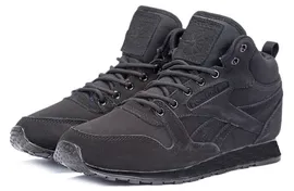 Зимние мужские кроссовки Reebok Classic All Black