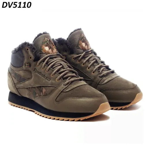 REEBOK CLASSIC LEATHER MID RIPPLE SHERPA   DV5110