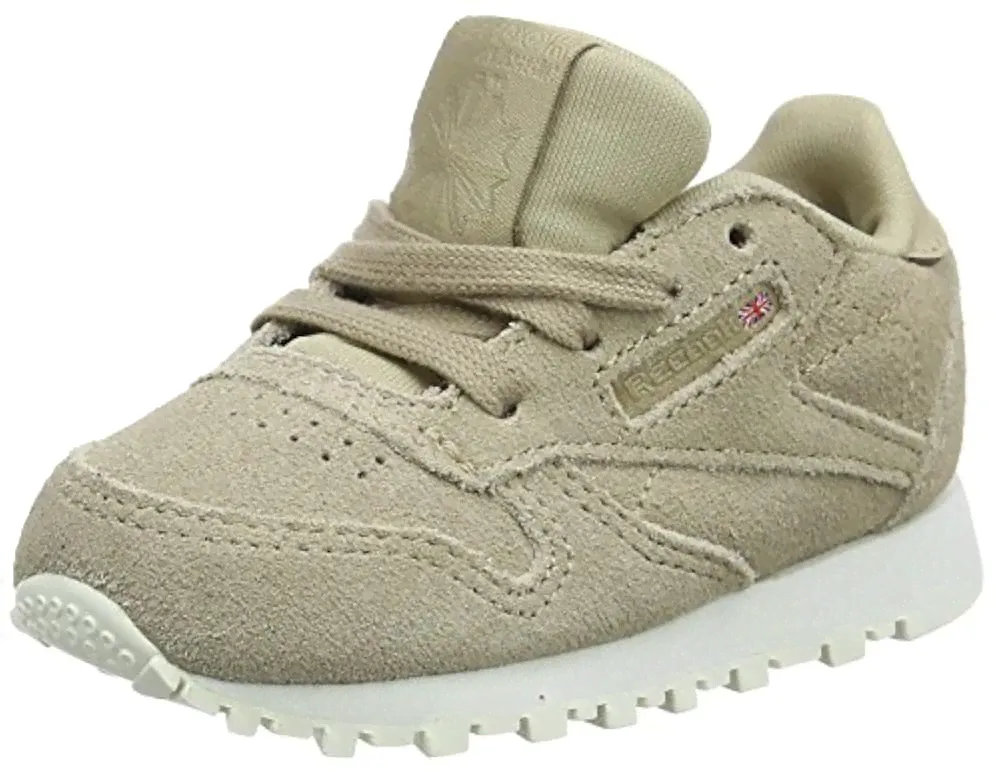 Тапочки и чешки Reebok Unisex Baby Classic Leather MCC Sneaker Braun (Duck Season/Chalk) 21.5 EU-0