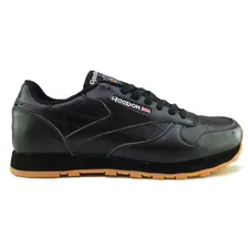 Reebok Classic Leather Black (Черные с коричневым)