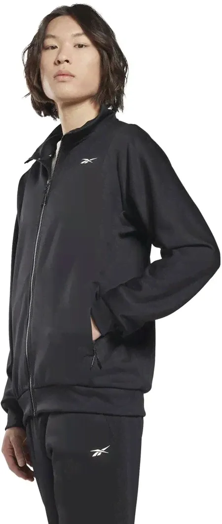Олимпийка мужская Reebok HG6717 черная, олимпийка, черный, полиэстер