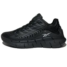 Кроссовки Reebok Zig Kinetica черные кожаные