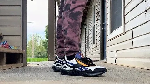 Reebok CL Legacy AZ core black/bold purple *good lifestyle sneaker!!* | on foot shoe review