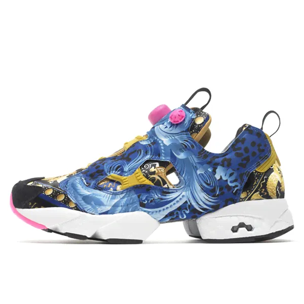 Reebok Insta Pump Fury Blue Gold
