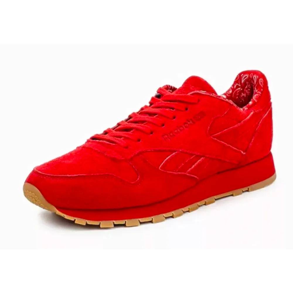 Reebok Classic (Красные) Замша-0