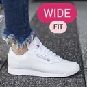 Reebok Princess WIDE Fit Womens Sneaker Athletic Shoe White Trainers 106 500