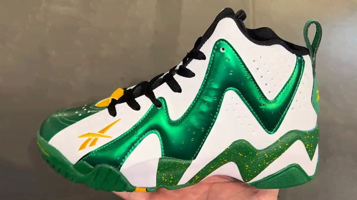 Reebok Kamikaze 2 Sonics Shawn Kemp Basketball Shoes