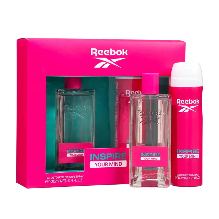 Подарочный набор косметики женский Reebok Inspire Your Min: туалетная вода, 100 мл + дезодорант, 150 мл-0