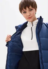 Пуховик Reebok Classic, Синий, CL DOWN JACKET LONG