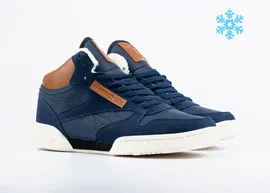 Кроссовки Reebok Classic Exertion Mid "Dk.Blue/White" с мехом (505-3)|CB|