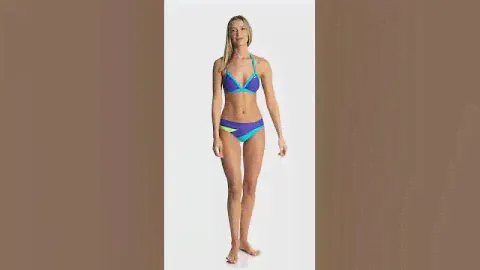 Reebok Fitness Tessa Triangle Halter Top | SwimOutlet.com
