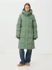 Женский пуховик REEBOK Q4D LONG PUFFER W Артикул 4079142, серовато-зеленый