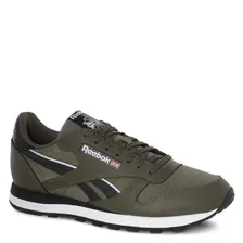 Кроссовки мужские Reebok CL LTHR зеленые 42 EU, CL LTHR_2622462