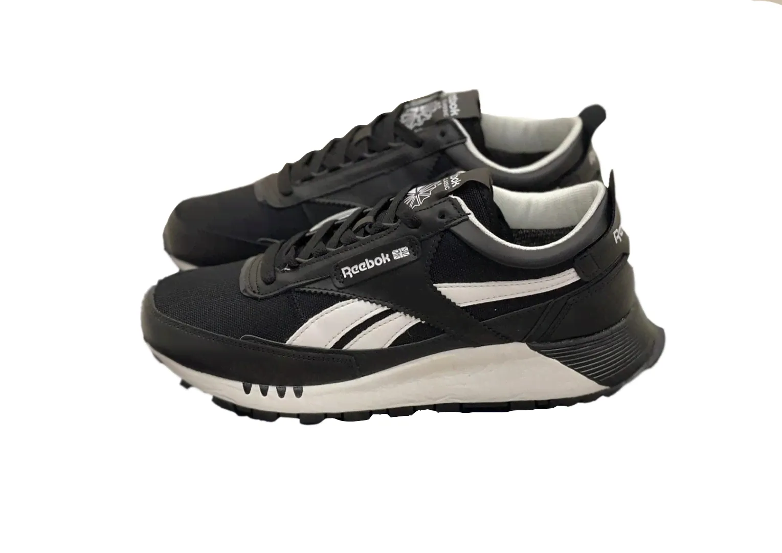 Reebok Classic Legacy черные с белым замша-нейлон мужские (40-44)-0