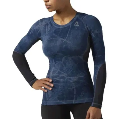 Женский рашгард Reebok Combat - navy