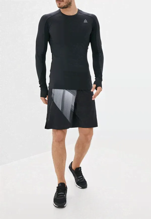 Лонгслив спортивный Reebok, Черный, ThermoWarm LS Tee-2