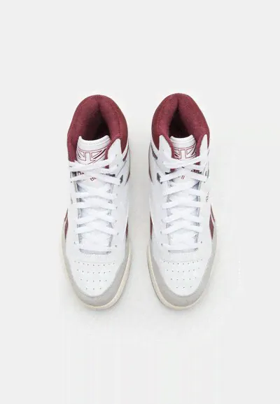 Кроссовки Reebok Bb 4000 Ii Mid Unisex, обувь белый / классический темно-бордовый re015o0ky-a13 | footwear white/classic maroon/pure grey (белый, lpn23211839)-2