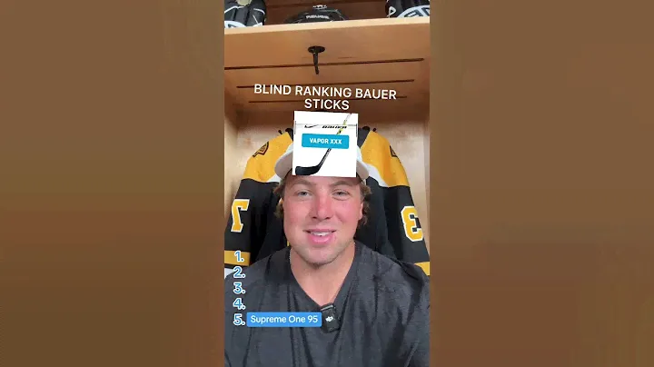 Charlie McAvoy ranks hockey sticks