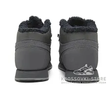 Зимние Reebok Classic Leather Mid Gray With Fur