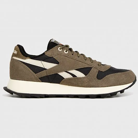 Кроссовки Reebok Classic Leather Winterized Core Black/Green/Stacker-3