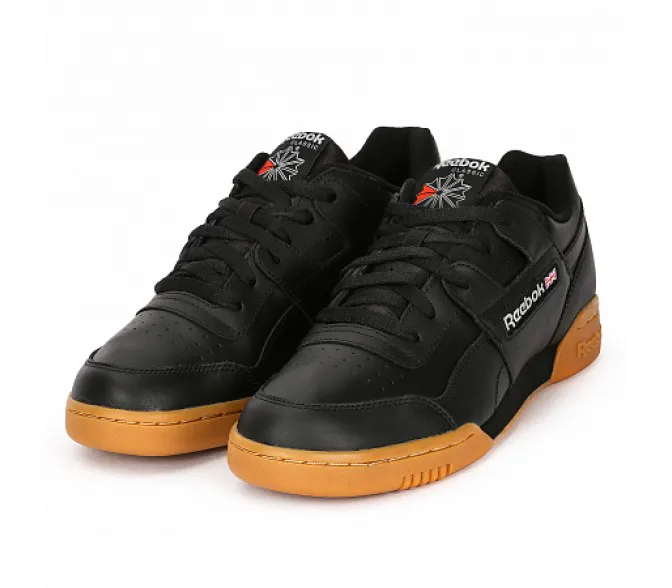Кроссовки reebok classic workout plus (Цвет black-gum)-0