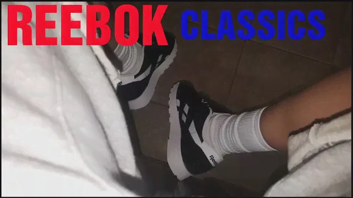 Black & White Reebok Classics Nylon (On Feet)
