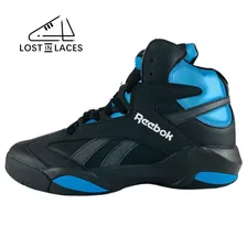 Reebok Shaq Attaq Pump Black Blue New Basketball Shoes HR0499 (Mens Sizes)