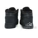 Зимние Reebok Classic Exertion Mid Black/Dark Green With Fur