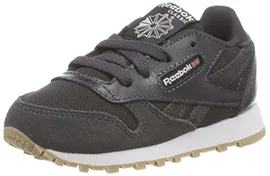 Тапочки и чешки Reebok Unisex Baby Classic Leather ESTL Hausschuhe Grau (Coal/White 000) 21.5 EU