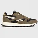 Кроссовки Reebok Classic Leather Winterized Core Black/Green/Stacker