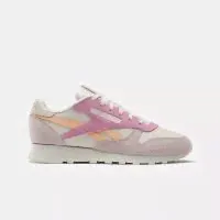 Кроссовки Reebok Classic Leather, размер 8 US, бежевый, оранжевый