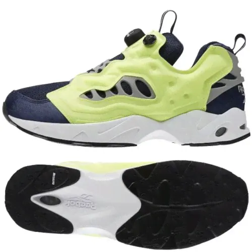 REEBOK INSTAPUMP FURY ROAD MENS SHOES SIZE US 9 UK 8 EUR 42 VOLT NAVY V66585