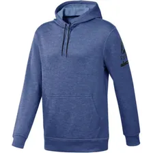 Мужское худи с капюшоном спортивное синее с логотипом Reebok ThermoWarm Hoodie M D94224