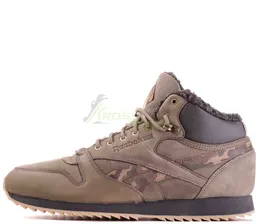 Reebok Classic Mid с мехом brown