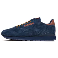 Reebok Classic (Синие с коричневым) Замша