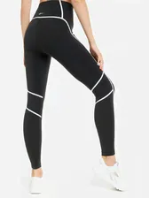 Легинсы женские Reebok Lux High-Waisted Colorblock, Черный H54190R00-. (чёрный, lpn20678174)
