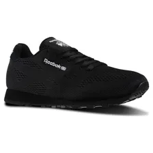 Кроссовки мужские Reebok Cl Runner Tm Black/Wht BS7489 текстильные черные