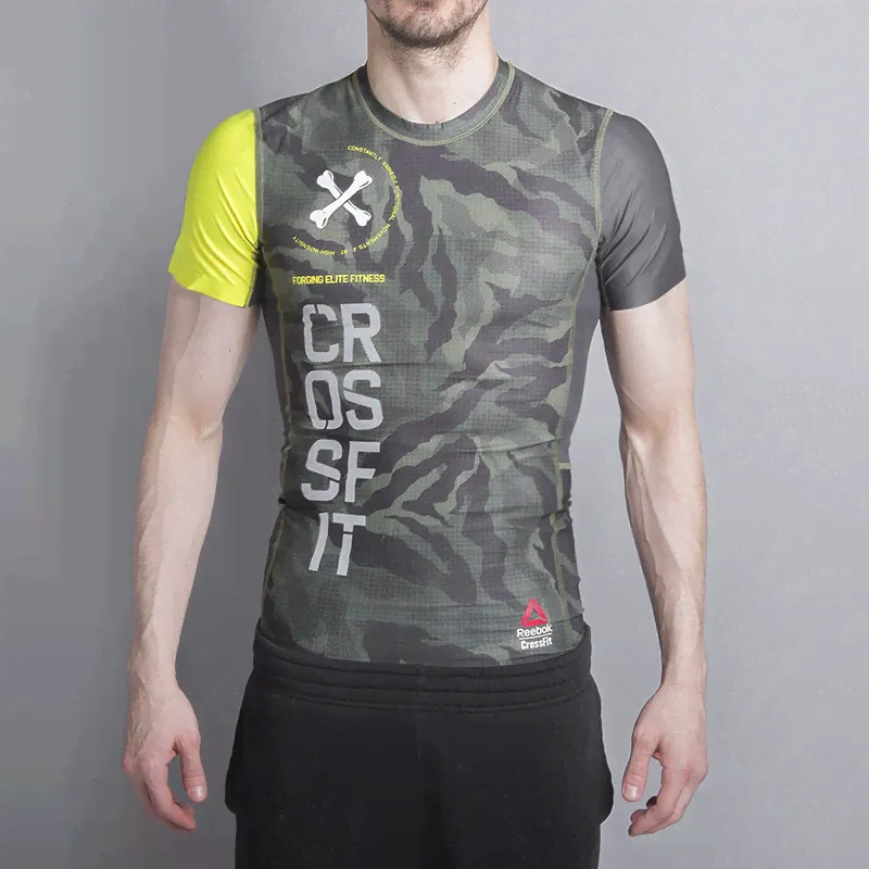 Мужская футболка Reebok CrossFit Printed Compr Top (AP9075)-0