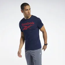 Футболка мужская Reebok Ri Big Logo Tee синяя L, Ri Big Logo Tee