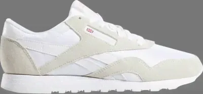 Кроссовки classic nylon 'light grey' Reebok, белый 1y3501 | white (белый, lpn22598444)-0