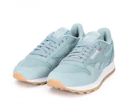 Кроссовки reebok classic classic leather mu (Цвет blue)