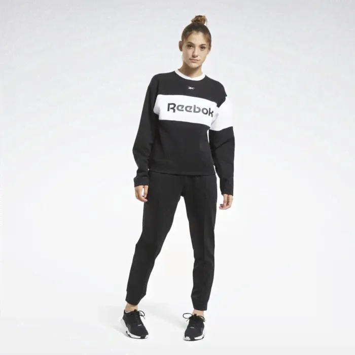 Спортивный костюм женский Reebok Linear Logo Crew Ts, размер 50-52 (FU2254)