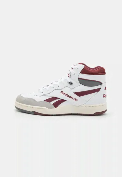 Кроссовки Reebok Bb 4000 Ii Mid Unisex, обувь белый / классический темно-бордовый re015o0ky-a13 | footwear white/classic maroon/pure grey (белый, lpn23211839)-1